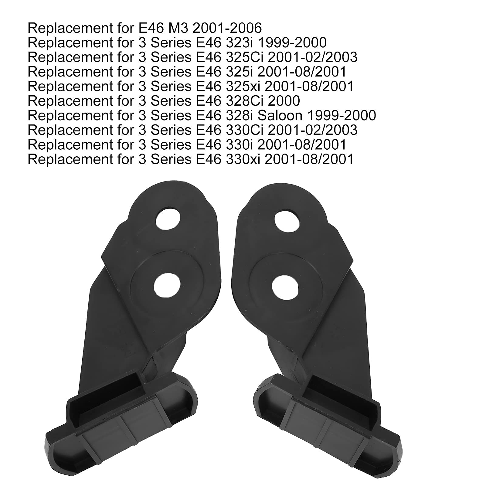 Supporto Paraurti Anteriore Staffa Paraurti Anteriore Coppia di Ricambio per Serie 3 E46 323i 1999 2000 51118195295