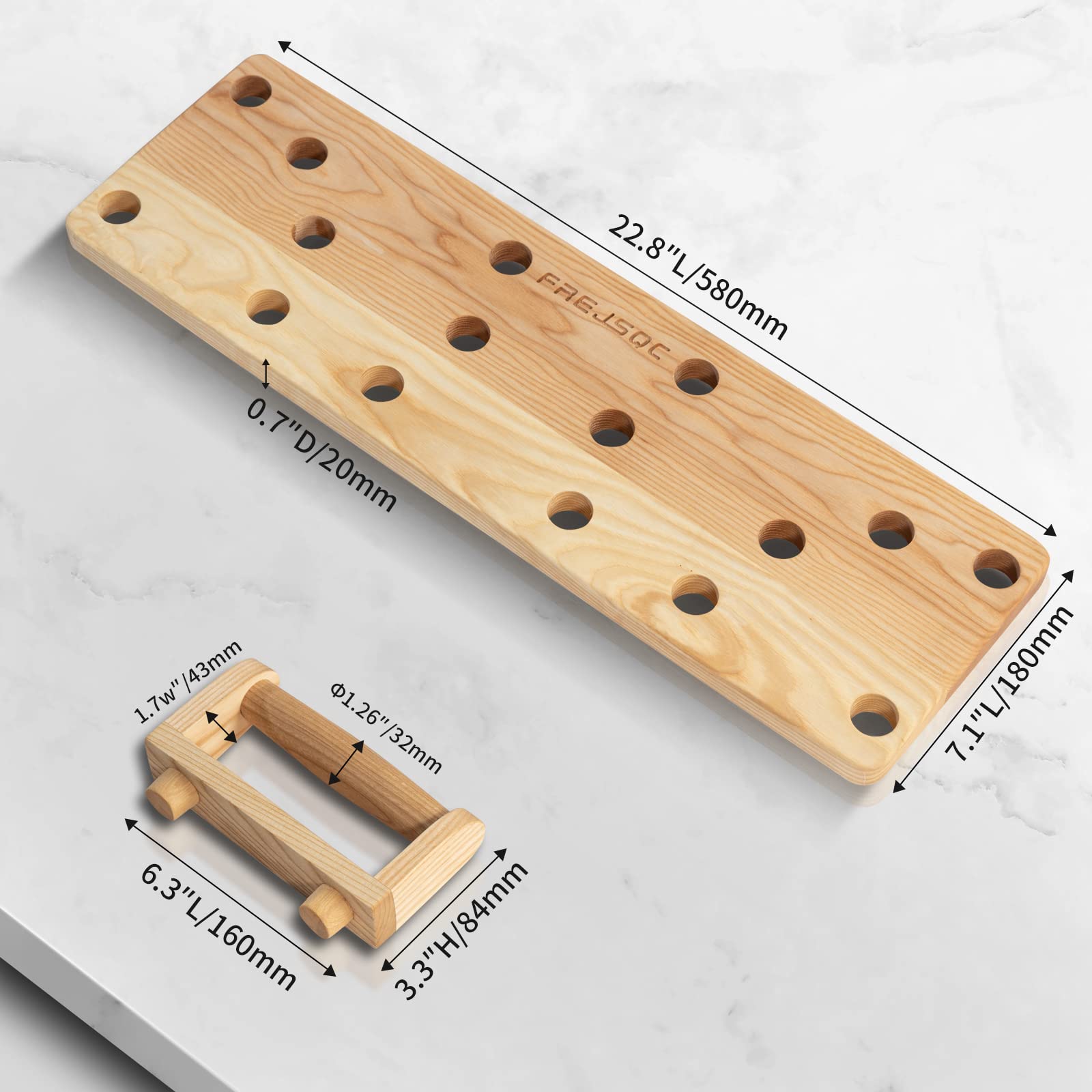 Soportes de madera maciza 10 en 1, tabla de empuje, accesorios de gimnasio portátiles, equipo de entrenamiento de fuerza, diseño original de patente – Equipo de entrenamiento en casa, para hombres y mujeres