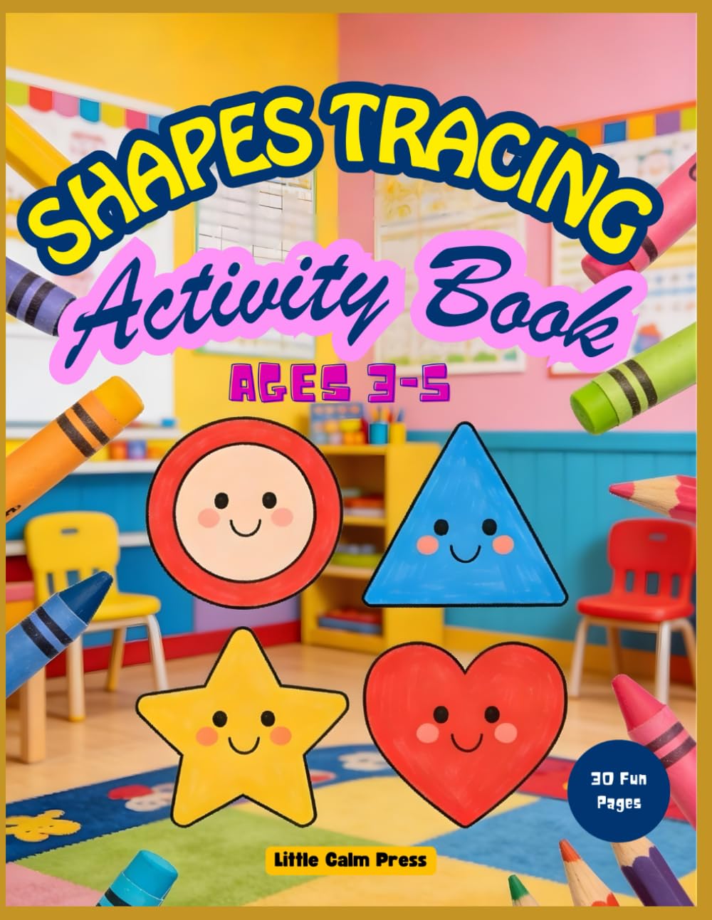 Shapes Tracing Activity Book: Preschool Shapes Workbook for Kids Ages 3–5 | Trace, Match, Draw and Learn Shapes