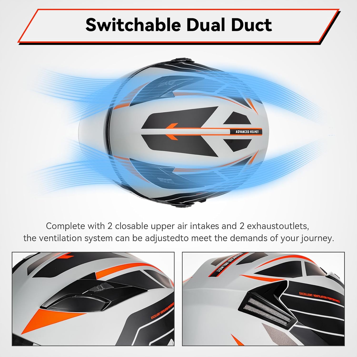 Open Face 3/4 Motorcycle Helmets for Adult Men Women, DOT Approved Dual Visor Street Bike Racing Helmet, Motorbike ATV Moped Cruiser Helmet with Gloves & Mask