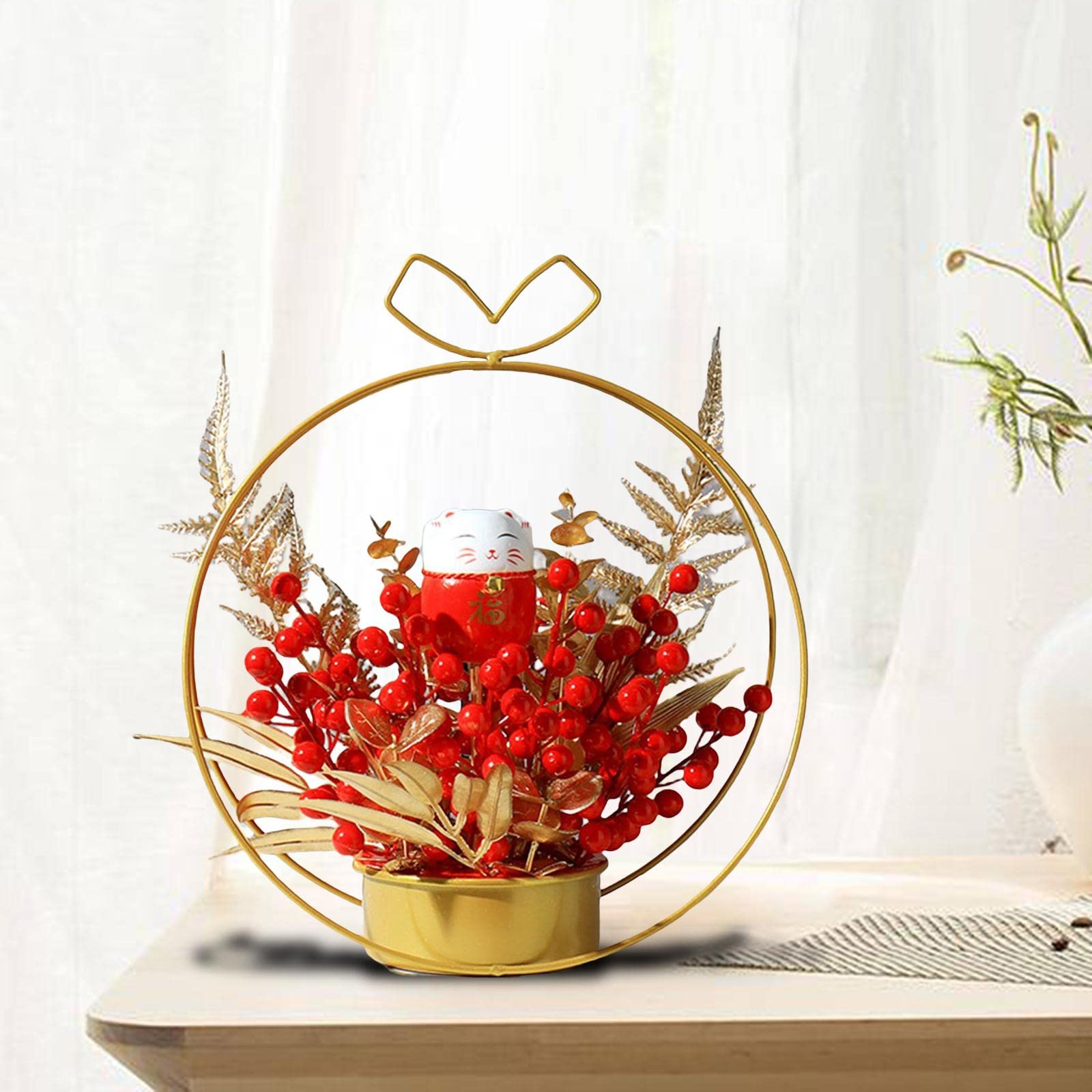 Amazon.co.jp: B Baosity 金属の花瓶 フェイクフラワー オーナメント 