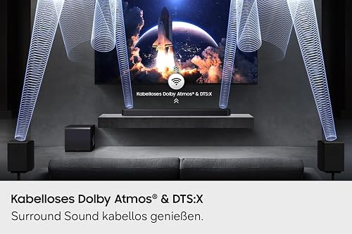 SAMSUNG – Barre de son Q-Series HW-Q995GH / Q990H 11.1.4 canaux pour TV, caisson de basses sans fil de 8 pouces double, enceintes arrière 4.0.2 sans fil, Dolby Atmos & DTS:X sans fil, SpaceFit Sound - 6