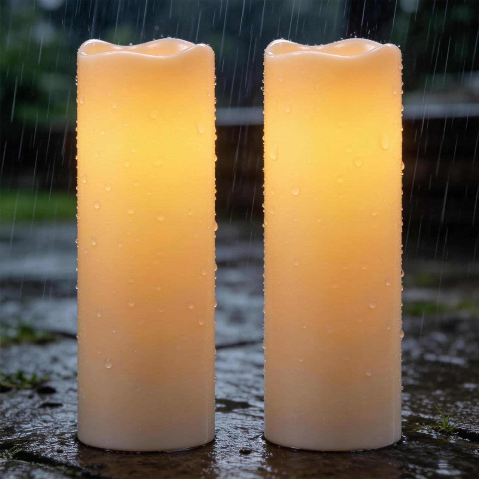 Photo 1 of Eldnacele Solar Flameless Candles 2-Pack
