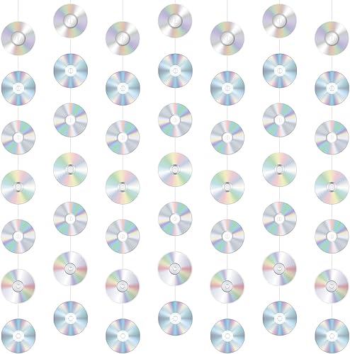 Spakon 8 paquetes de decoraciones de fiesta de los años 90, CD de los 90, decoración colgante de los años 90, recortes de papel de los años 2000,