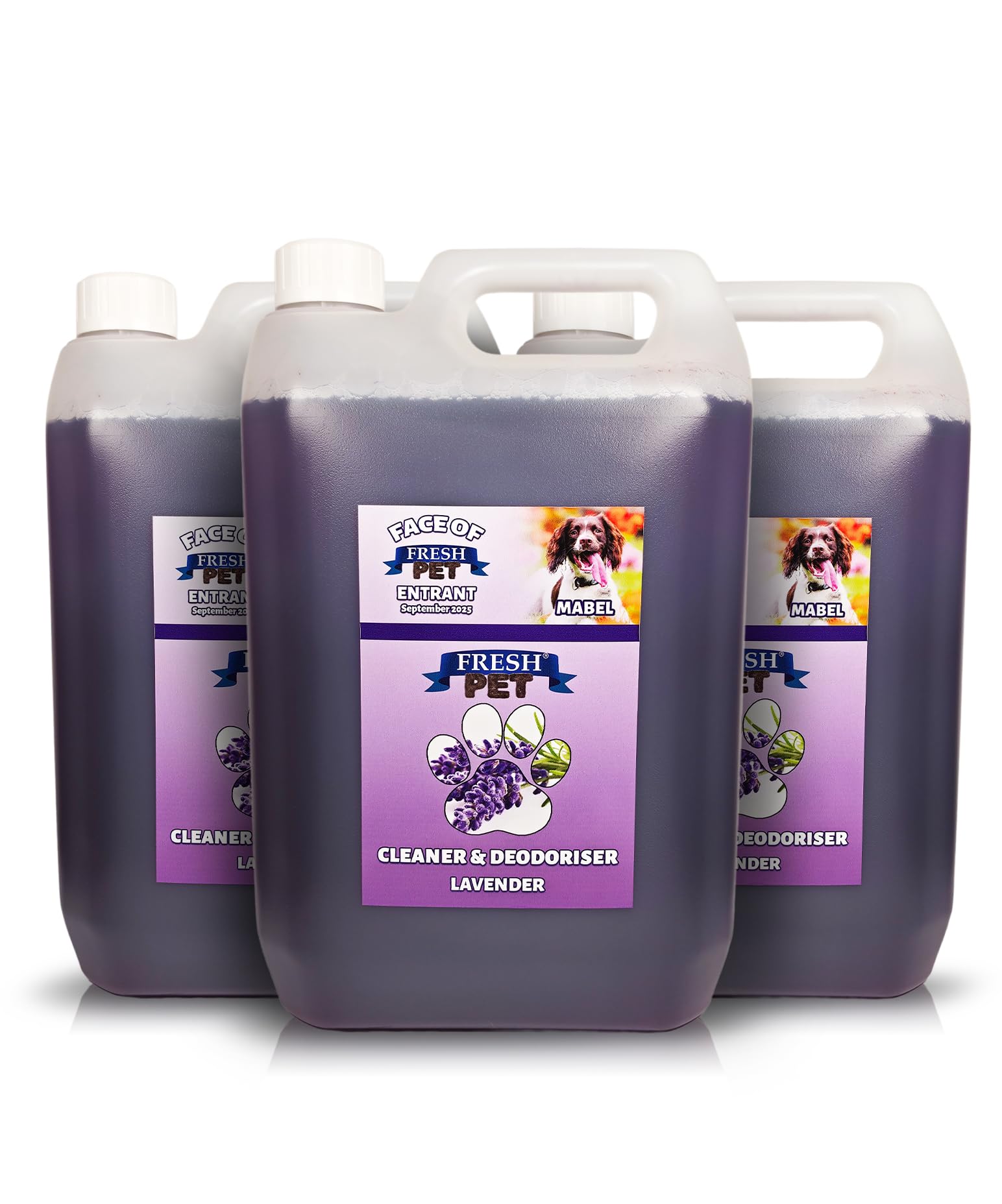 FRESH PET CLEANER DISINFECTANT KENNEL/CATTERY PRE FILLED 5L x 3 (Lavender) โ image 1