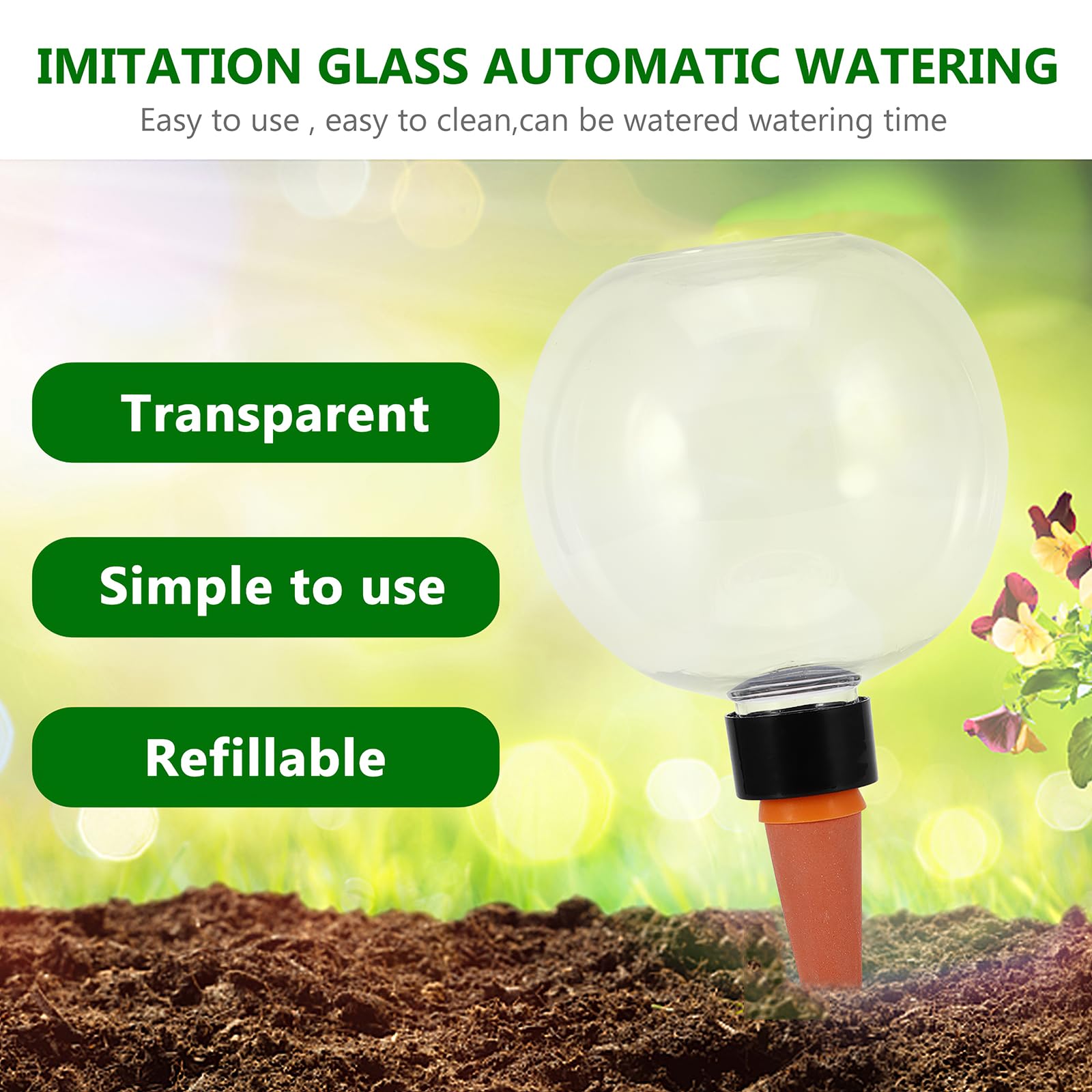 2 Bewässerungskugeln 500ml - Automatische Pflanzenbewässerung Für Zimmer & Balkon