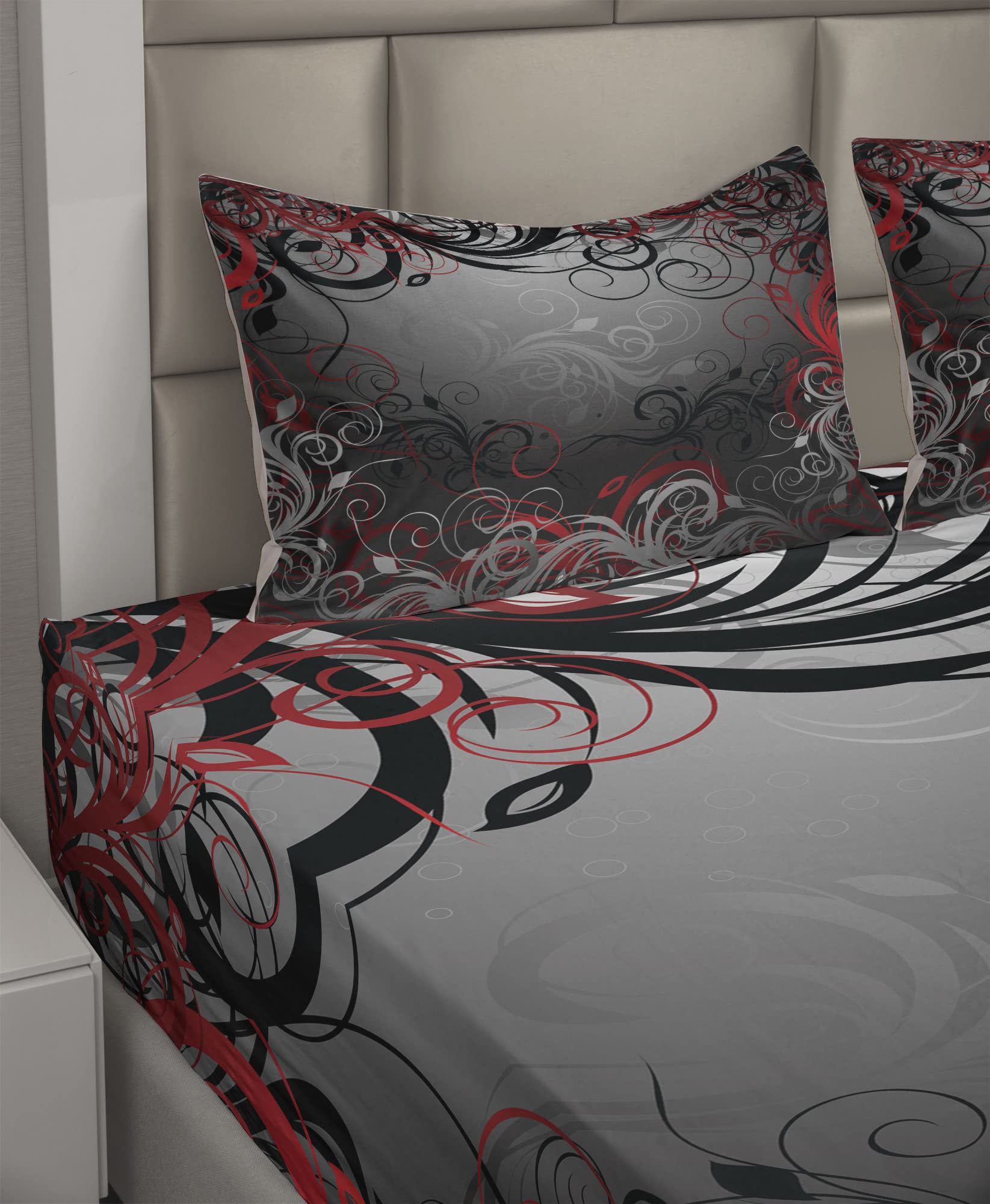 Lunarable Mystic Forest Bettwäsche-Set – 4-teilig, King Size, Mit Ombre-Effekt Aus Mikrofaser