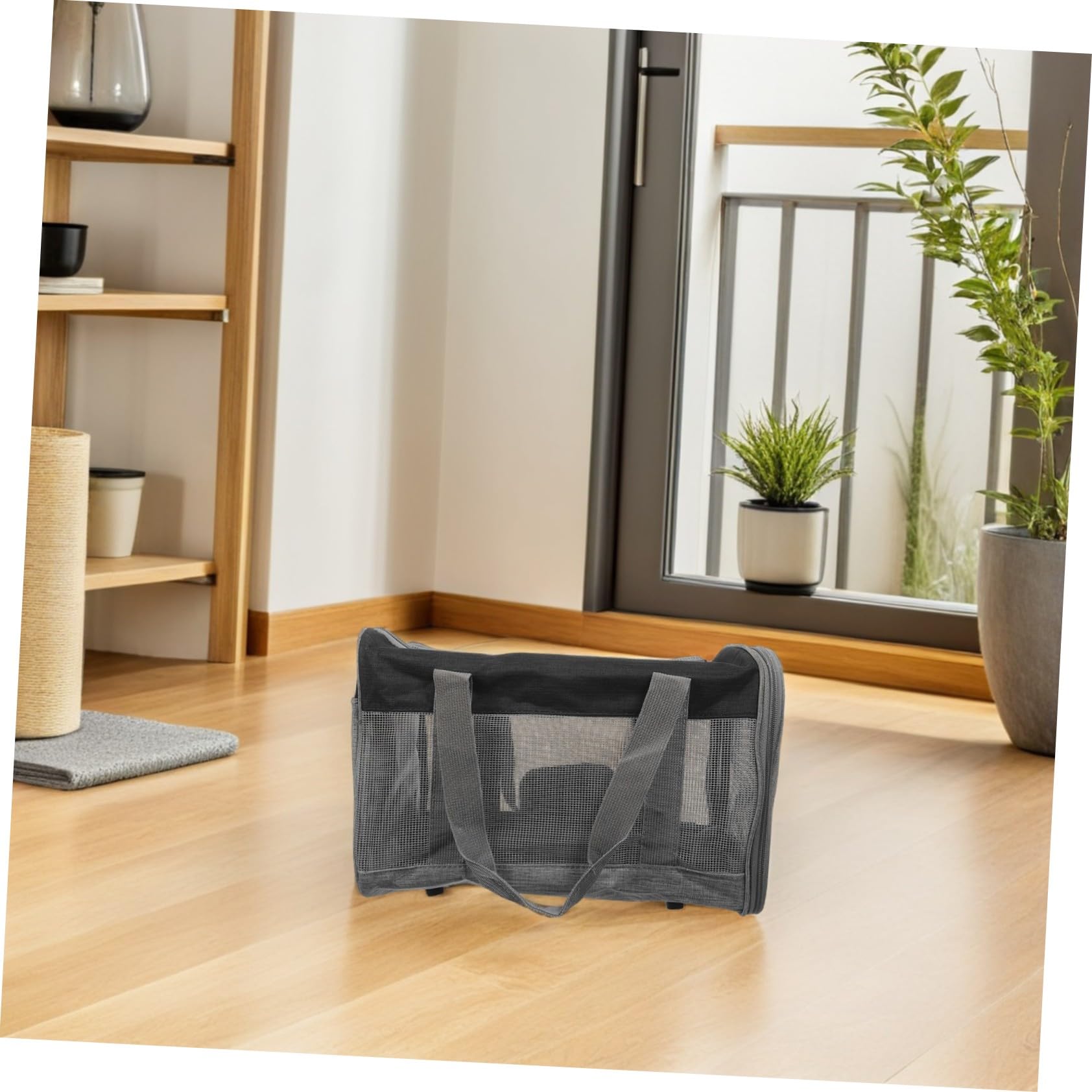 SHINEOFI Transportbox für Kleine Hunde Katzen Welpen Kleintiere Faltbare Tragetasche mit Netzeinsätzen Weicher Polsterung Innen Tragegurt für Haustiere für Reisen und Ausflüge