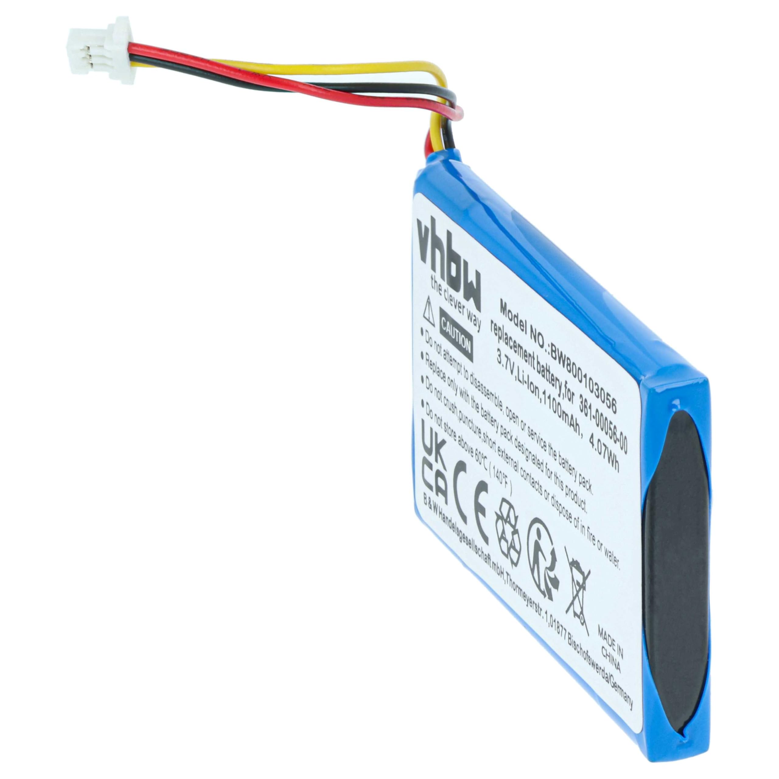 vhbw Bateria zamienna do Mitac Mio 1ICP6/35/51, 523450A1 do nawigacji GPS (1100 mAh, 3,7 V, litowo-jonowa)