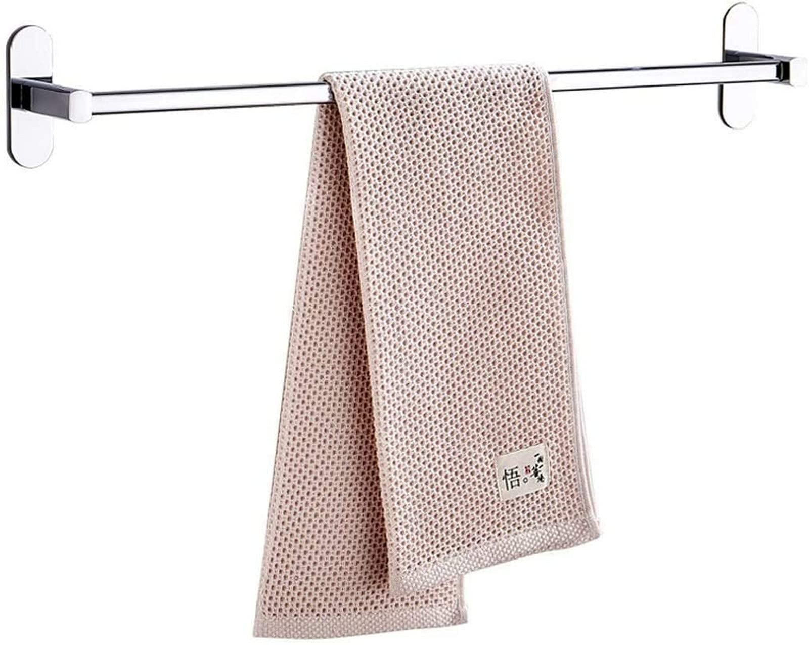 GONMDOPY Towel Rail,Towel Rack Stainless Steel Chrome,Wall Mounted Towel Racks Bathroom Bar,Kitchen Towel,No Drilling/60Cm