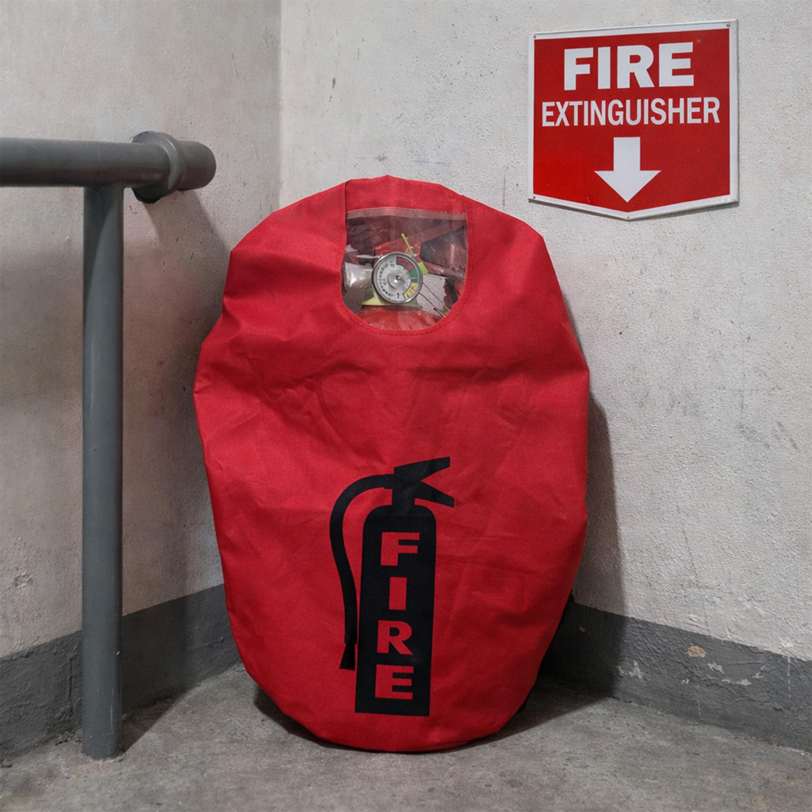 Copertura per estintore, custodia protettiva resistente al fuoco