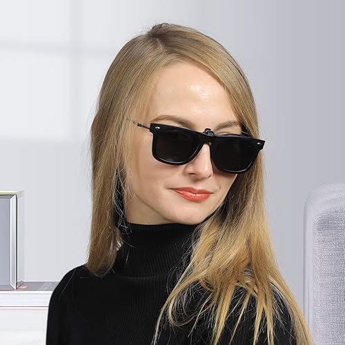 Miniatura 2 de LUFF Lentes de sol polarizados con clip, unisex, elegantes y cómodos, con clip, para exteriores, conducción, pesca