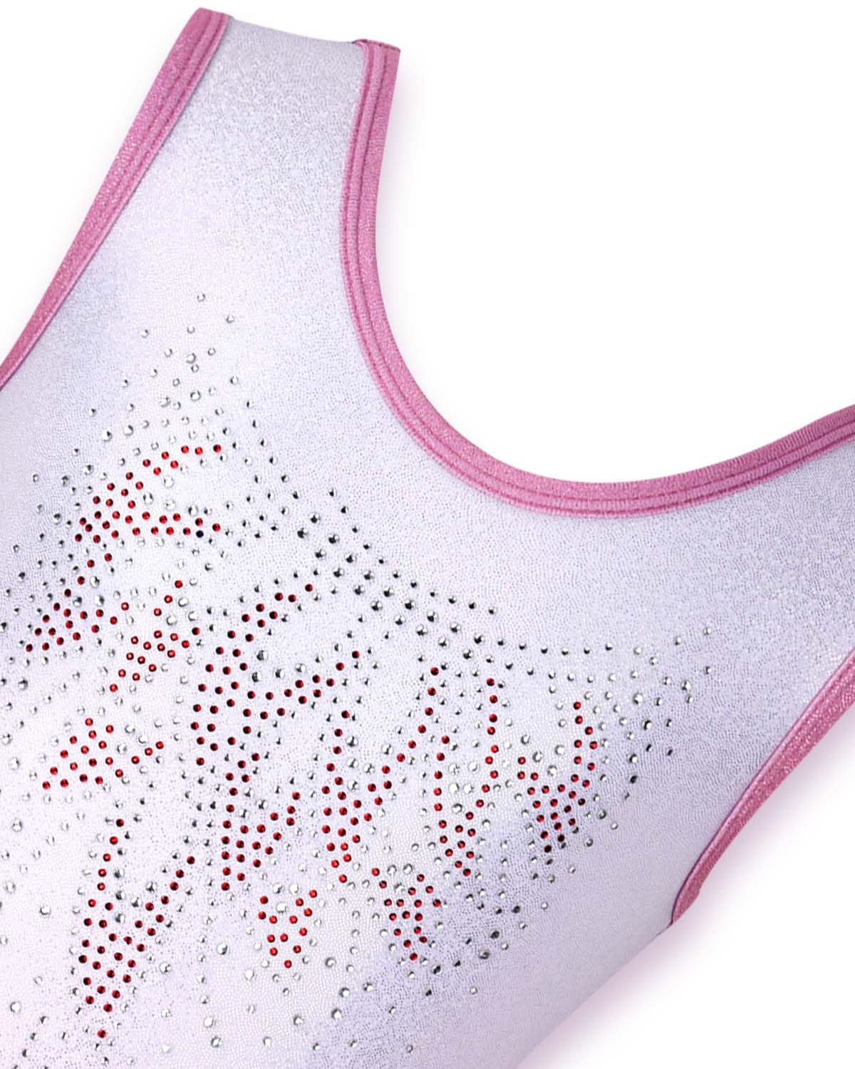 Gogokids - Set da ginnastica in 3 pezzi, con scollo a Y, senza maniche, con pantaloncini e fascia, con motivo a blocchi di colore blu e viola, 3-12 anni