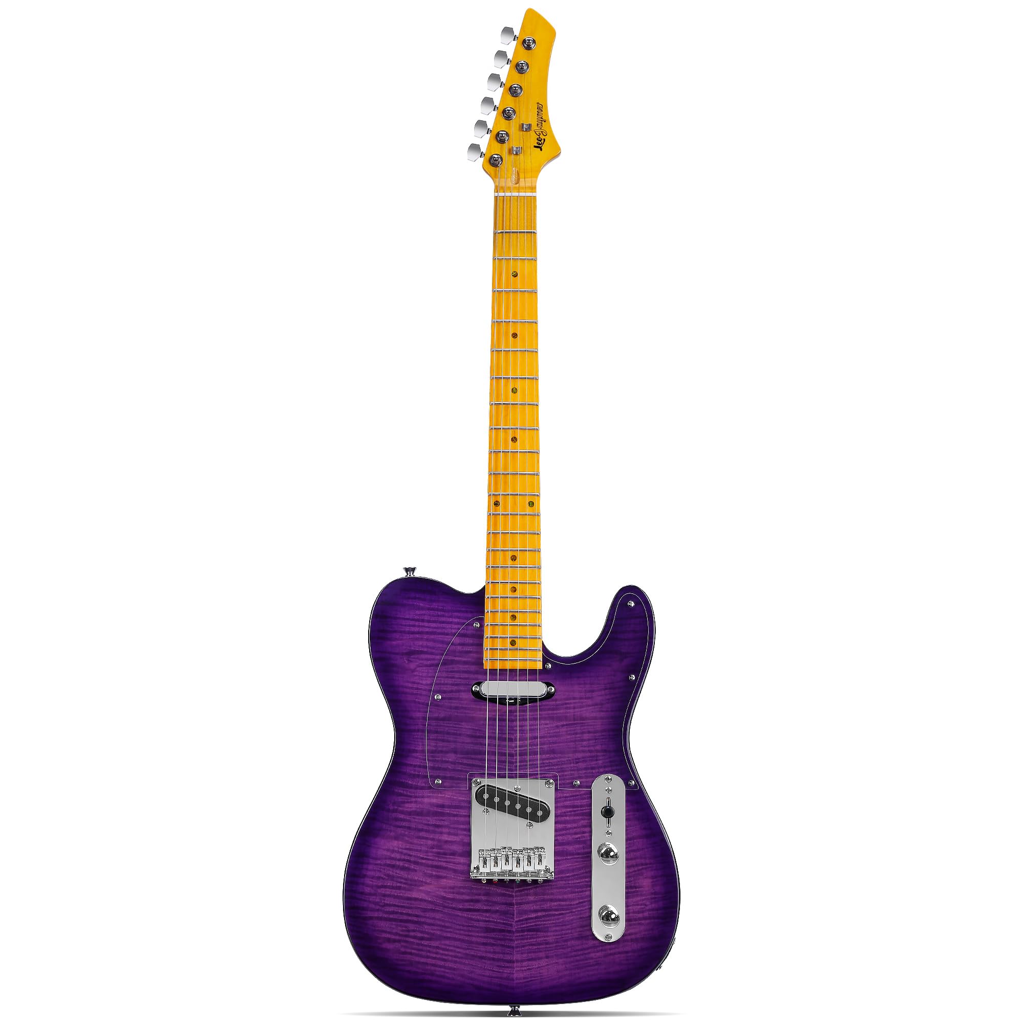 Amazon.com: Leo Jaymz TL Style Electric Guitar with Flame Maple