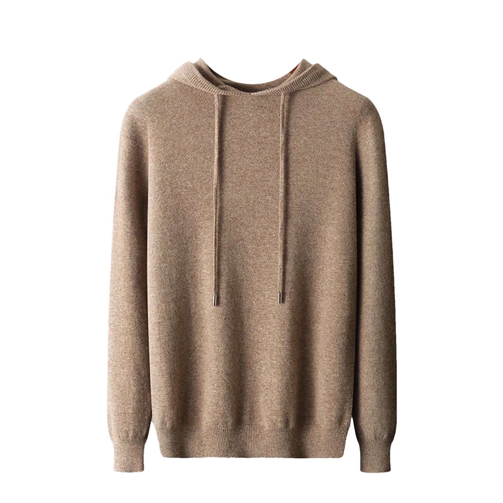 Maglione con cappuccio lavorato a maglia senza cuciture per uomo inverno casual caldo coreano lana merino felpa con cappuccio pullover