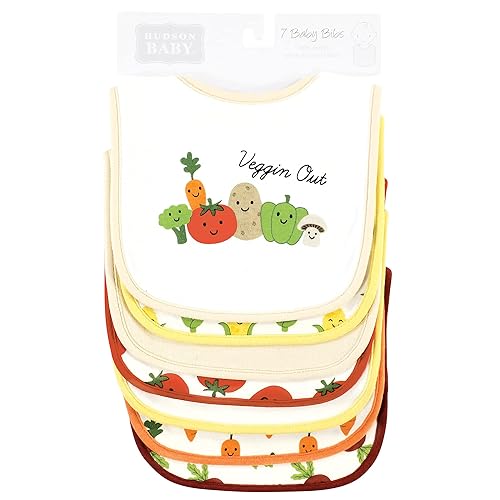 Miniatura 242 de Hudson Baby - Baberos unisex de algodón para bebés, Aviación, talla única