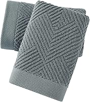 Vista 18 de sense gnosis Juego de 2 toallas de mano amarillas de tejido a rayas, 100% algodón de rizo súper suave, altamente absorbente, toalla facial