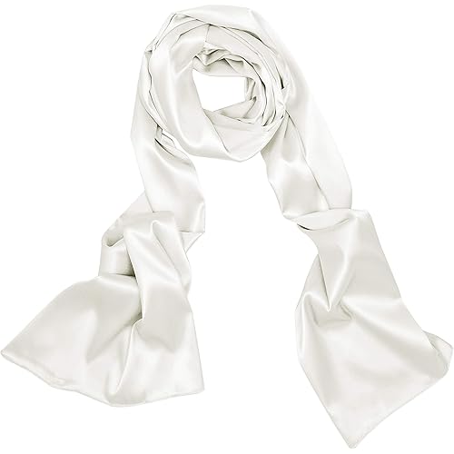 BOLEROSE Satin Shawl Bridesmaid Wedding Wrap Scarf Pashmina