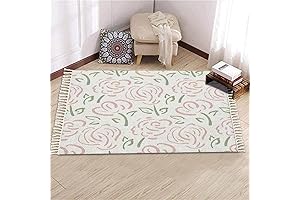 Serene Sage and Pink Sanctuary Rug