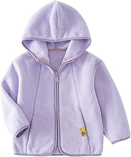 Chaqueta de invierno 86 de forro polar con capucha y cremallera completa para niños y niños pequeños