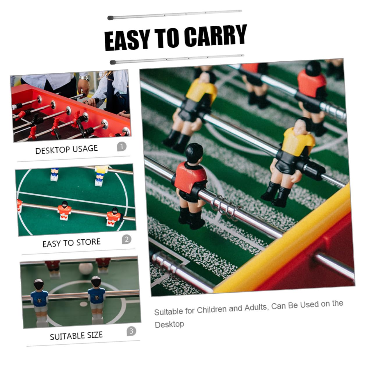 Keenso Tir de table de football Mini competitive soccer field, mini table football game portable Keenso Tir de table de football Mini competitive soccer field, mini table football game portable
