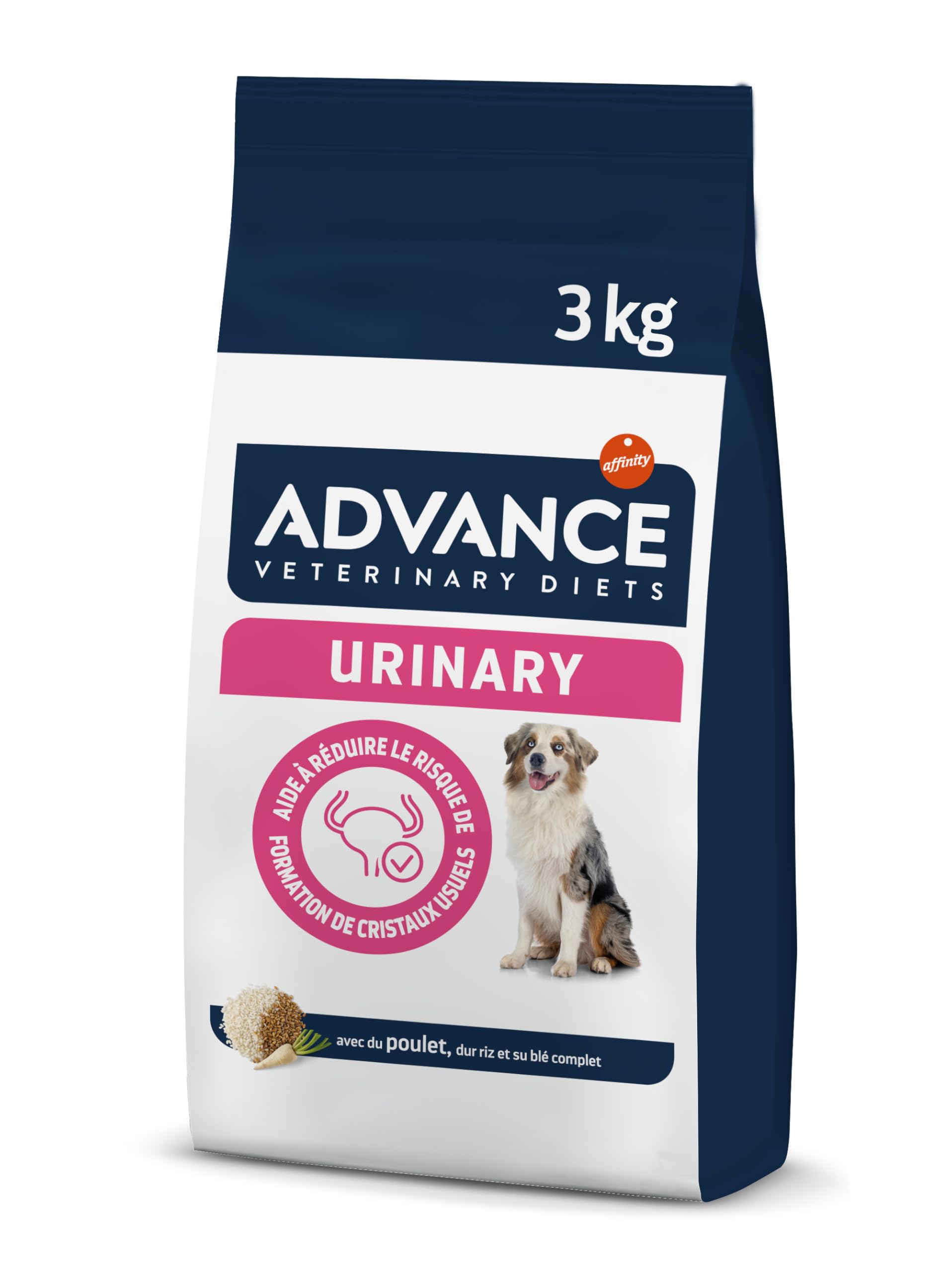 Advance Veterinary Diets Urinary - Croquettes pour Chiens pour la Protection de l'appareil urinaire - 3kg