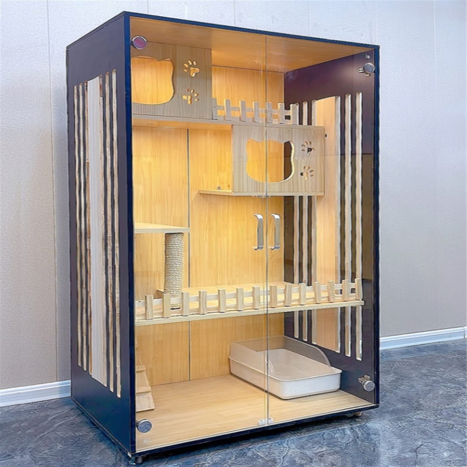 villa per gatti Gabbia for gatti Villa Home for Gabinetto for da interni Cuccia for Per interni