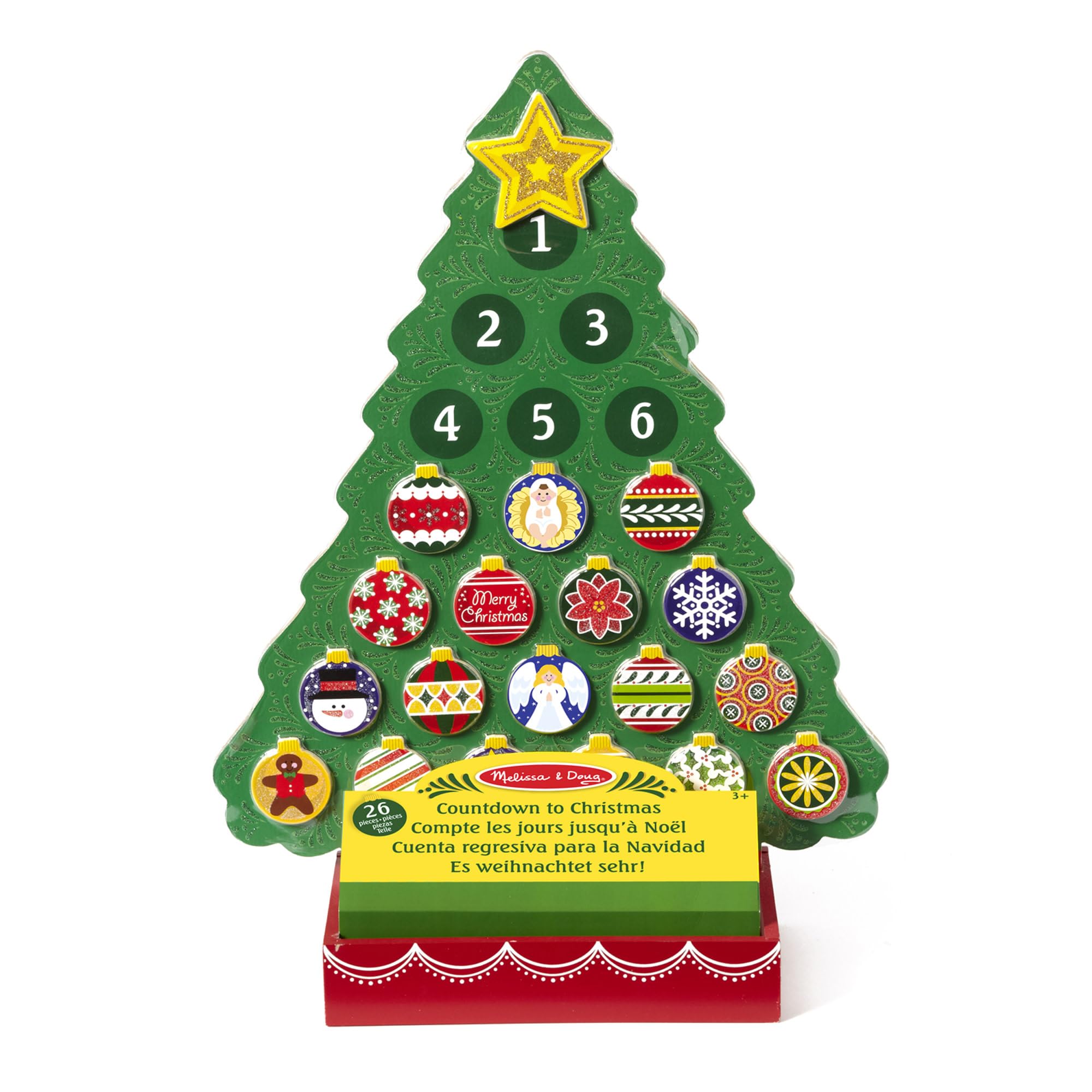 Amazon.com: Melissa & Doug 13571 Countdown to Christmas Wooden