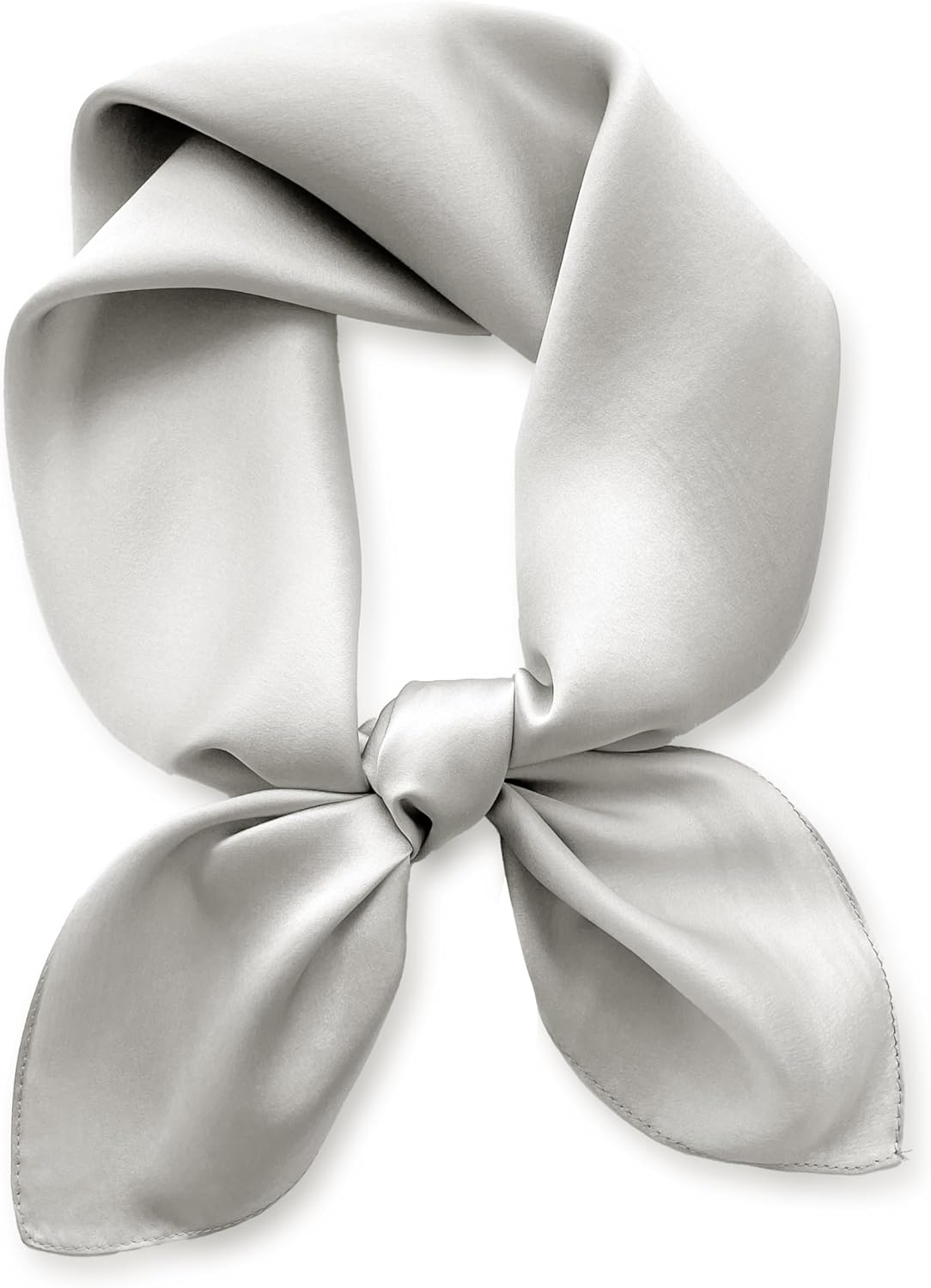 MEISEE Solid Color Mulberry Silk Scarf 26" Square Scarf Neck Scarf Hair Head Breathable Lightweight for Women Gift Packed