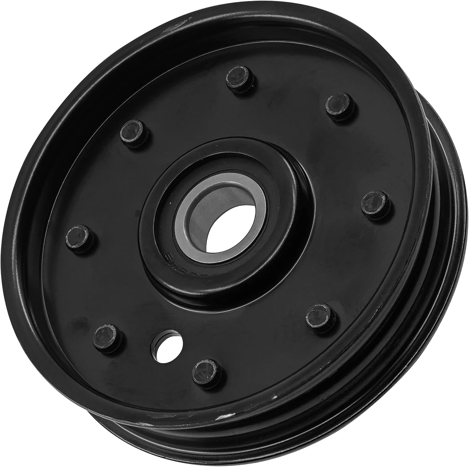 Caltric Flat Idler Pulley Compatible with John Deere 200 210 212 214 216 AM37249 AM107468