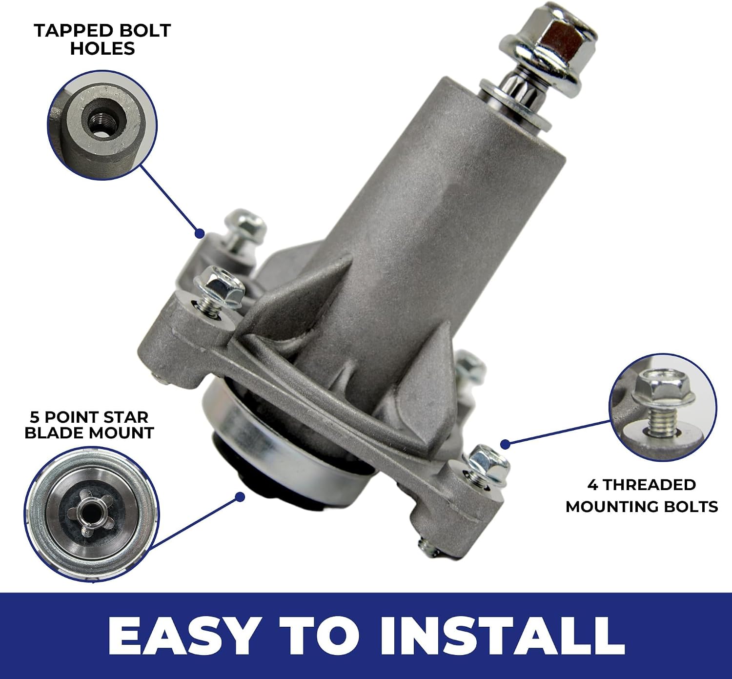 Jeremywell Spindle Assembly Replaces 587253301 Husqvarna Mandrel Craftsman Mower 46" 48" 54"