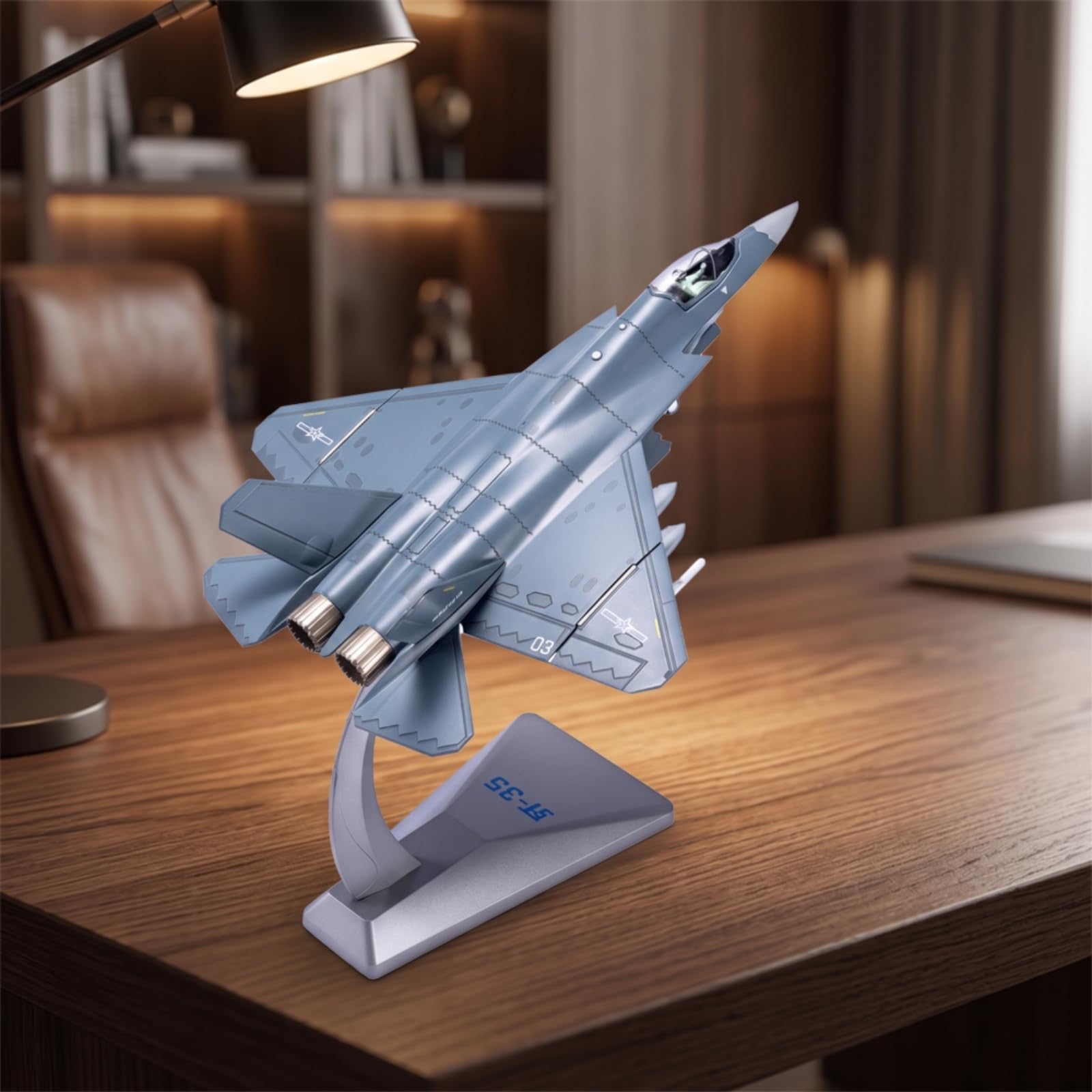 Colcolo Réplica de Aeronave Maqueta Avión Modelo Escala Aleación con Soporte Grabado Personalizado Marcajes Impresos Base Expositora Adecuada para Escritorio de Oficina Vitrina Estantería Regalo