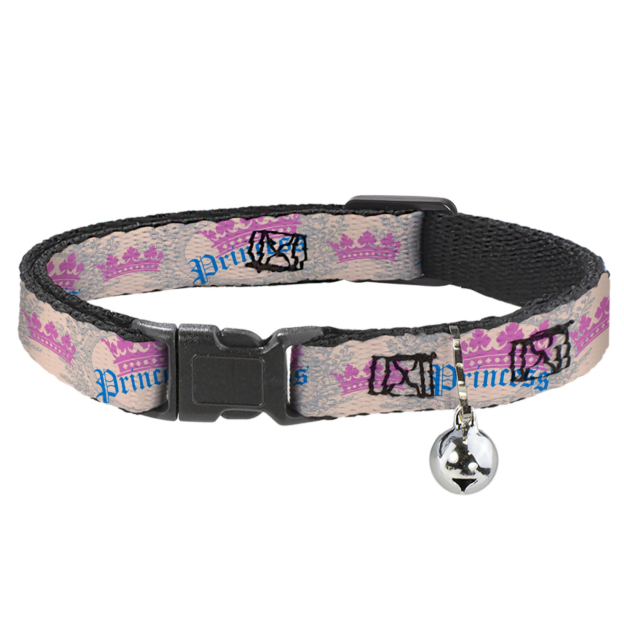 Collar de gato corona rosa bebé para sesiones de fotos y paseos en casa