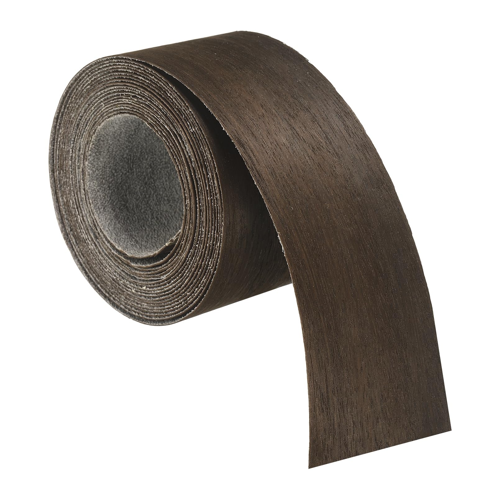 sourcing map 5cm x 4m Wood Veneer Edge Banding, Pre-Glued Flexible Eucalyptus Edging Strips, Iron on with Hot Melt Adhesive Wood Tape for Cabinet Repair and Furniture Restoration