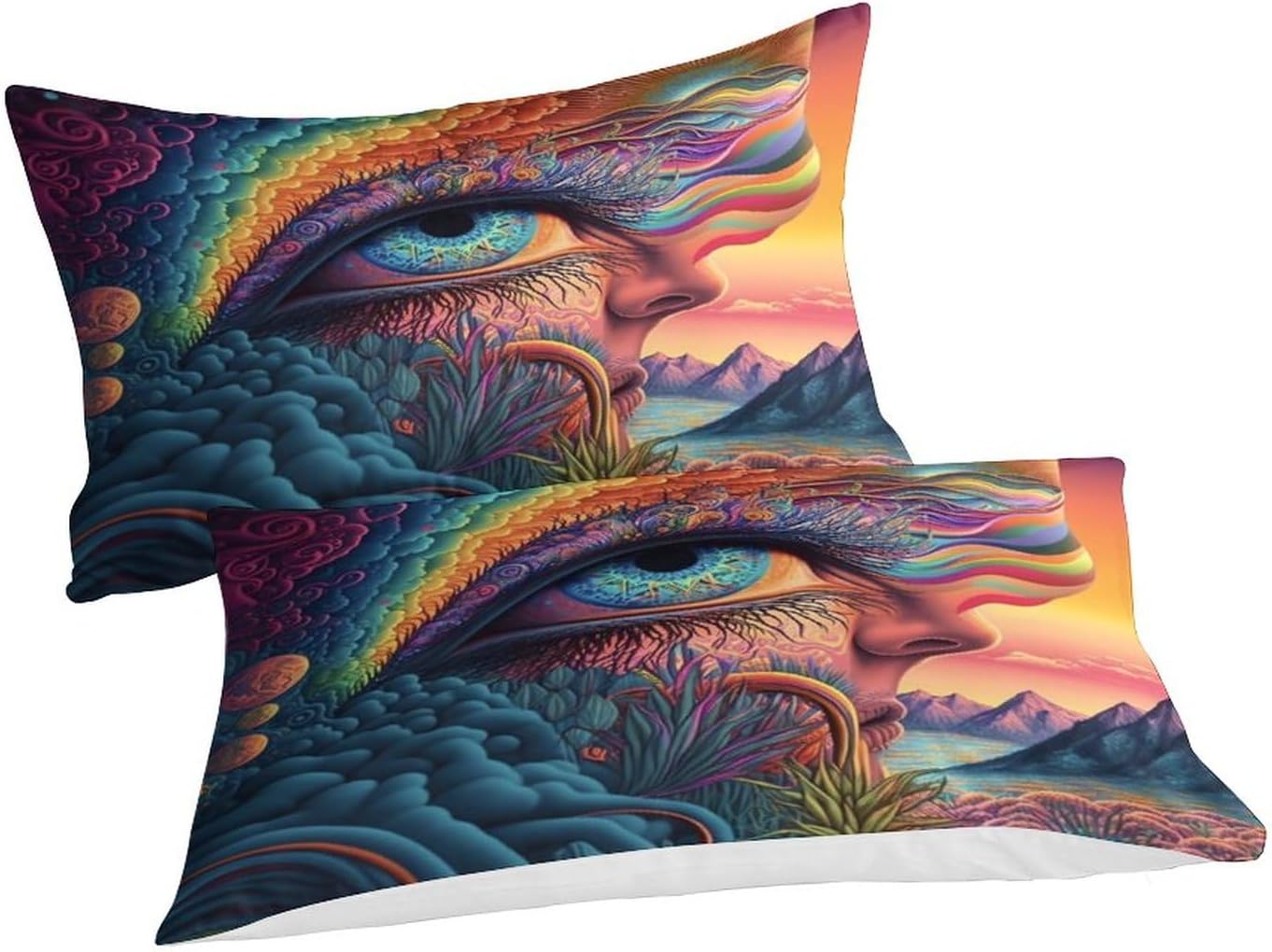 Printed Quilt Cover 3D Print Pillow Cases Bedding Set Soft Easy Care Bedding Quilt Cover Set Quilt Cover Children Room Decor 2 Pillowcases Twin（173x218cm）