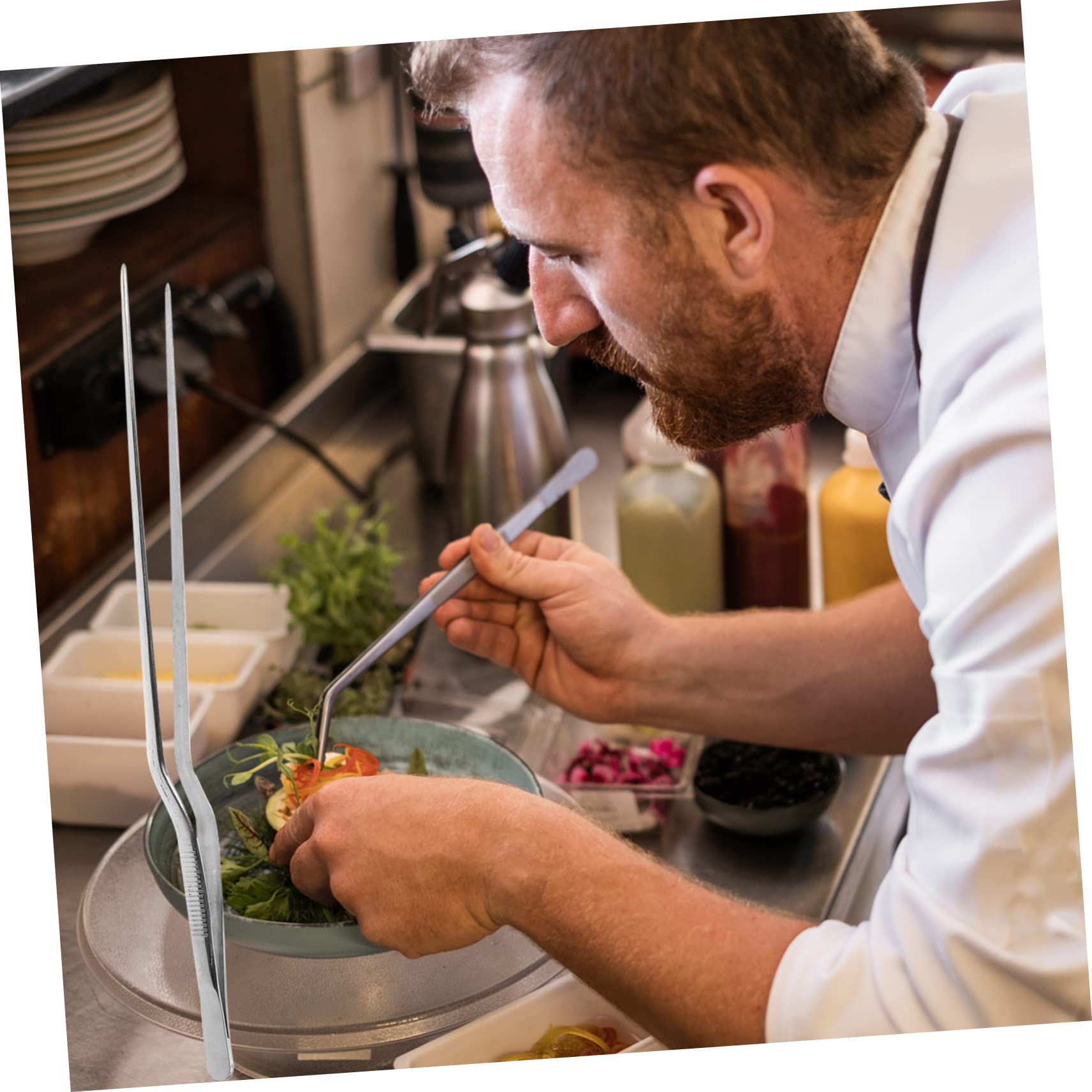 ULTECHNOVO 4stücke Edelstahl Küchen-tweezers Praktische Kochzange Für Zuhause Restaurants Feiern Einfache Reinigung Robust Vielseitig Einsetzbar Für Grillen Backen Dekoration