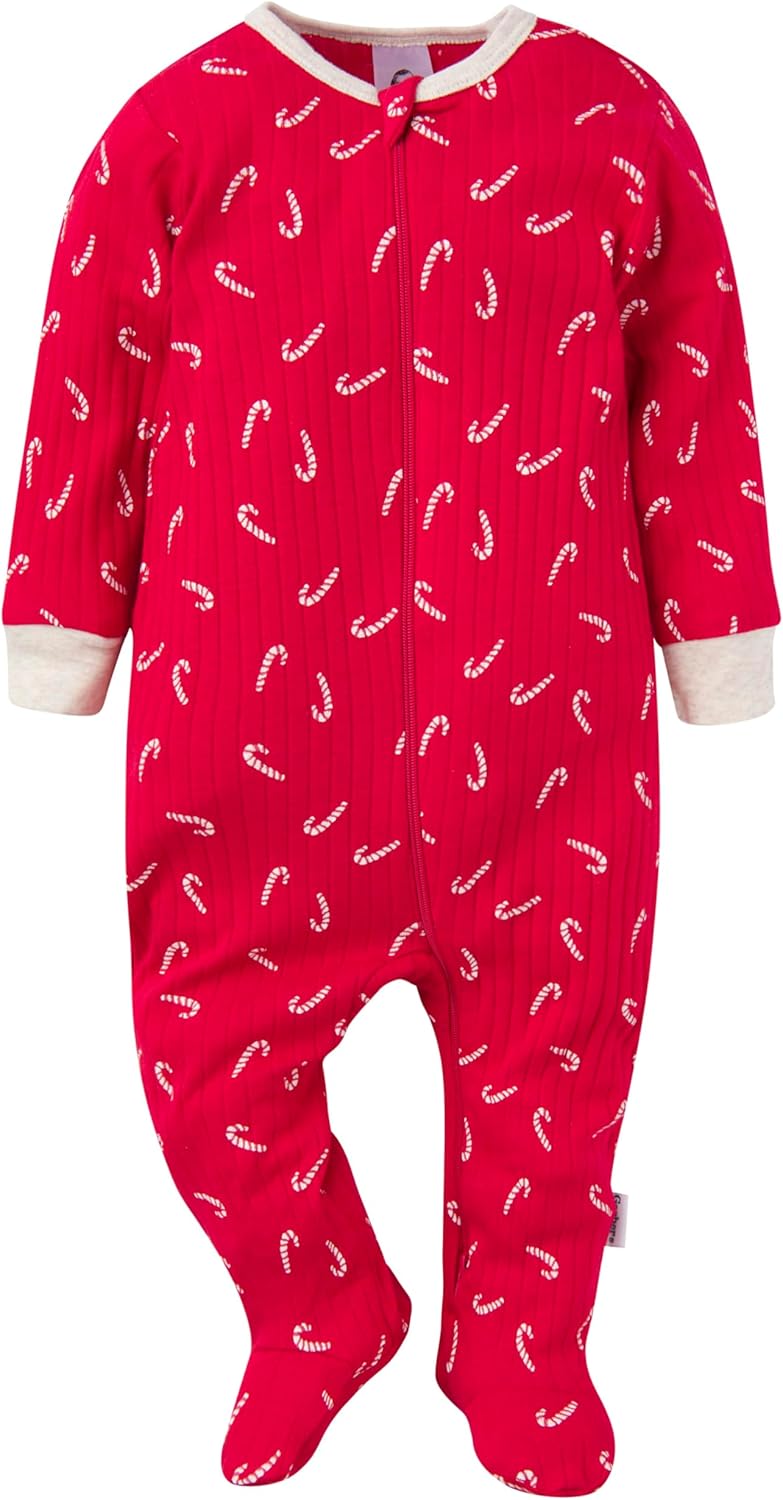 Gerber baby-girls Baby Unisex 2-pack 2-way Zip Textured Sleep 'N Play - Image 4