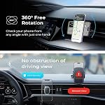 LISEN Magnetic Phone Holder Car Military-Grade Hook Cell Phone Holder Car 6 Strong Magnet Mount for Galaxy S25 S24 S23 Fit iPhone 17/16/15/14/13/12/11 Pro Max All Android Mounts Gifts for Men Mom