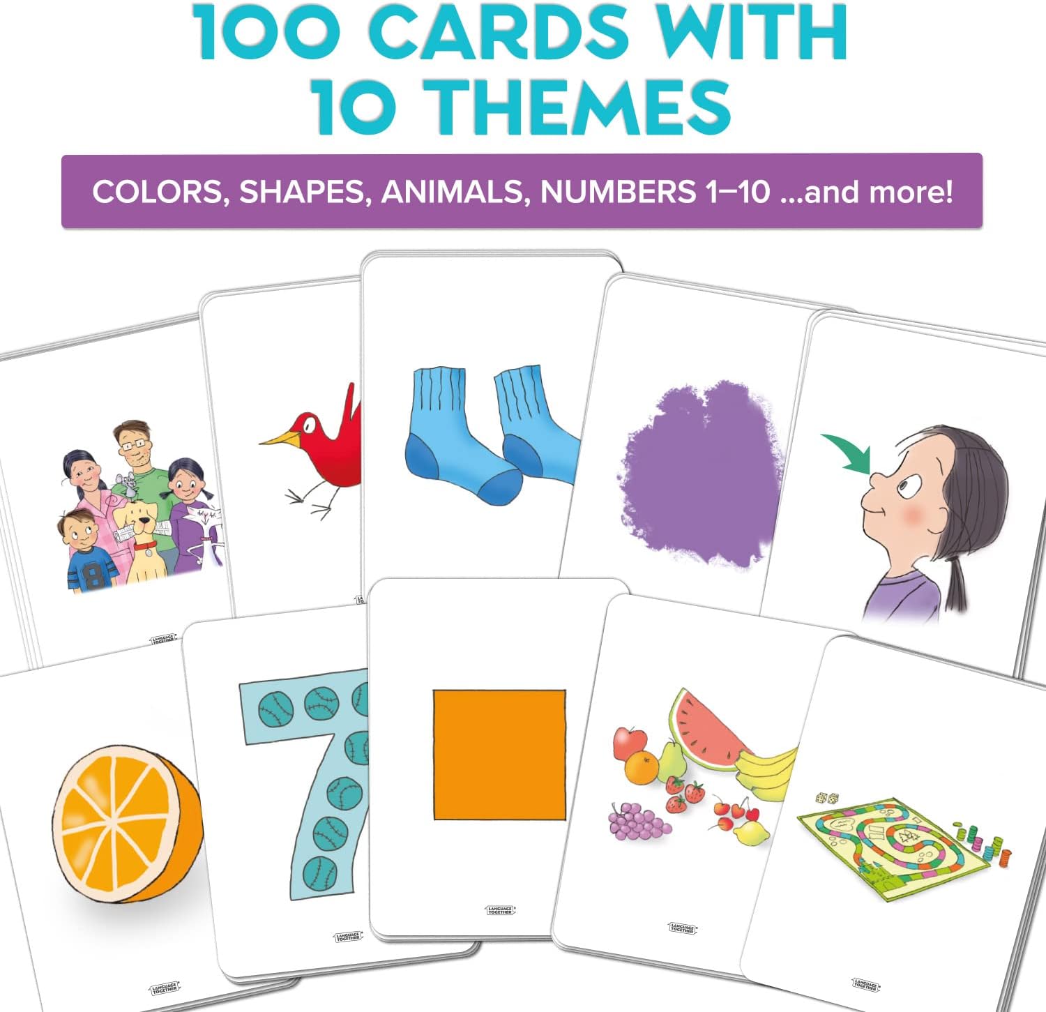 Spanish Flashcards and French Flashcards Set 1 Bundle