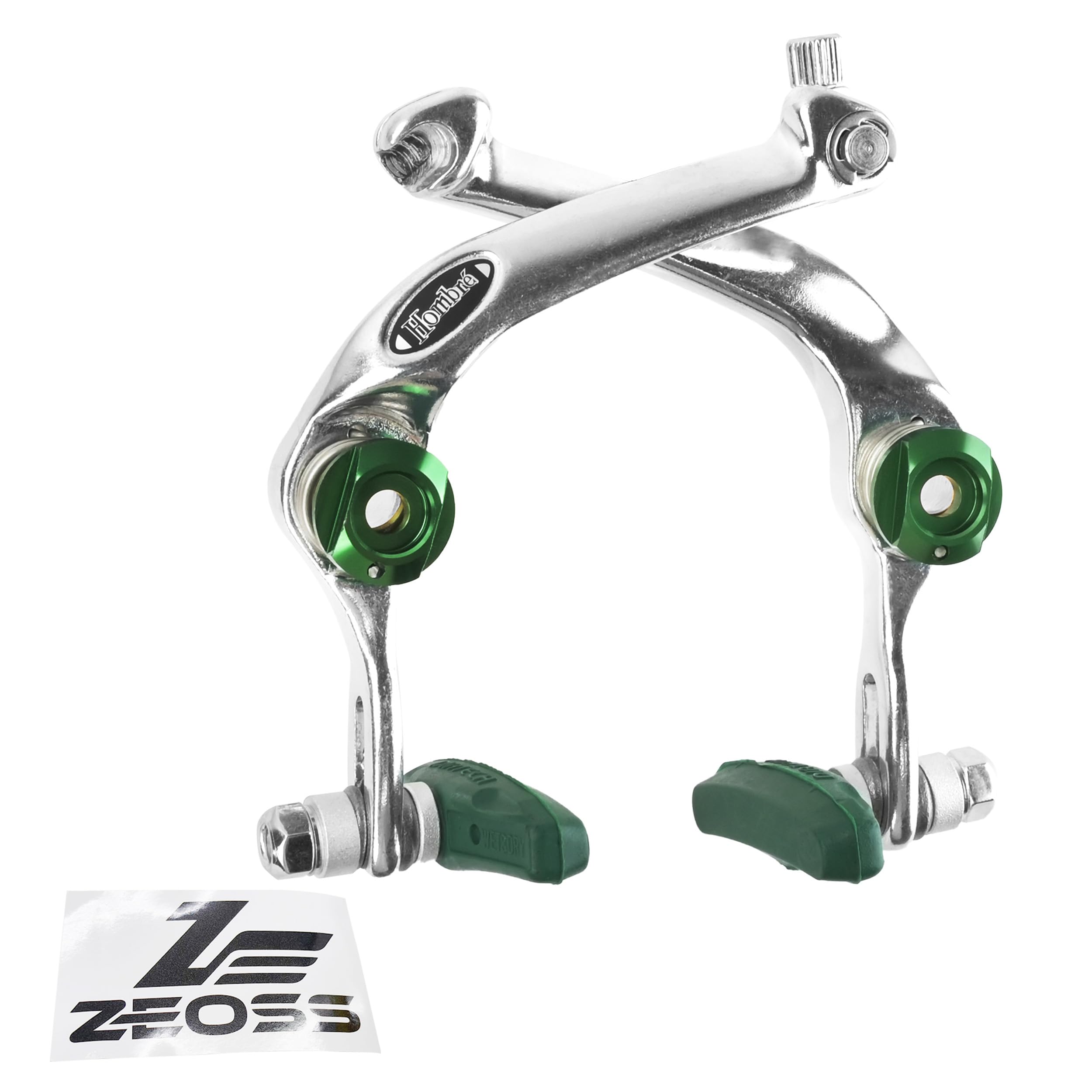 ZEOSS Dia-Compe FS996 Fiesta Front U-Brake BMX Bicycle Brake Caliper Caliper Silver with Sticker, DP3252-F-ZEO