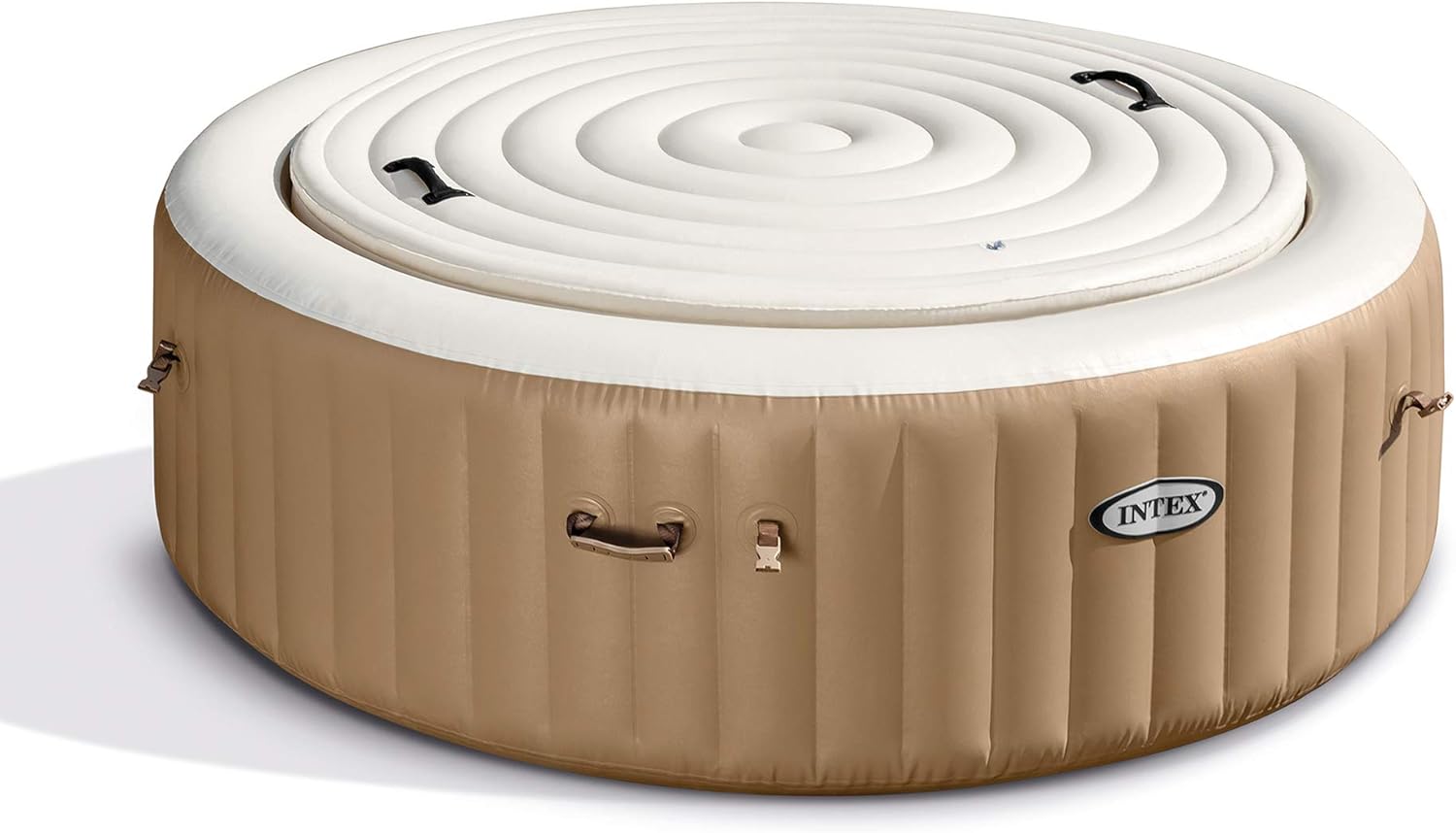 Intex 4 Person Round Energy Efficient Hot Tub Replacement Cover Only (2 Pack)