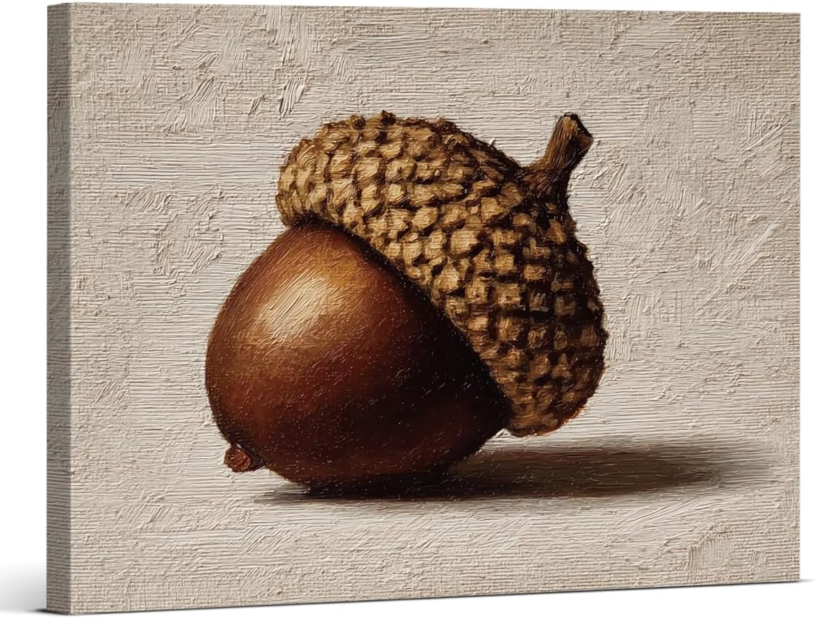 Restrained Acorn Nursery Wall Art