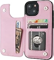 Vista 13 de ONETOP Compatible con iPhone 15 Funda Tipo Cartera con Soporte para Tarjetas, Funda de Cuero PU con Soporte y Ranuras para Tarjetas, Doble Cierre