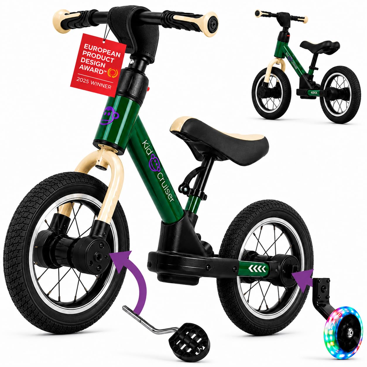 bestes kinderfahrrad zum lernen Kidcruiser Pedalplay laufrad ab 2 Jahre, ideal Radfahren Lernen, 3‑in‑1 mit LED Stützrädern & Pedalen, besonders robustem Modulrahmen Farbe:Union Jack UVEX Erwachsene Radhelm I-VO maincategory_Work Gloves