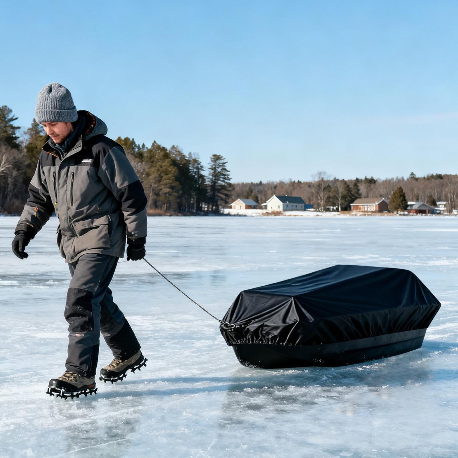Na Sanie Myśliwskie Zimowe Akcesorium Ochronne Odporne Na Śnieg Ze | Osłona Na Sanie Do Wędkarstwa Podlodowego Na Polowanie Biwakowanie I Zajęcia Na Wolnym
