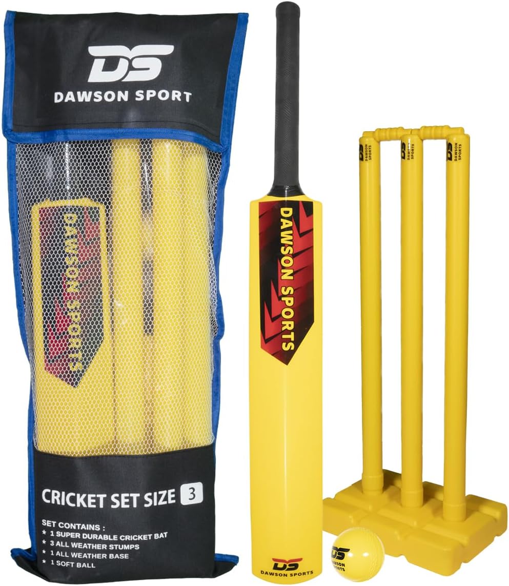 Dawson Sports Junior Cricket Set, Size 3, Perfect for Beginners