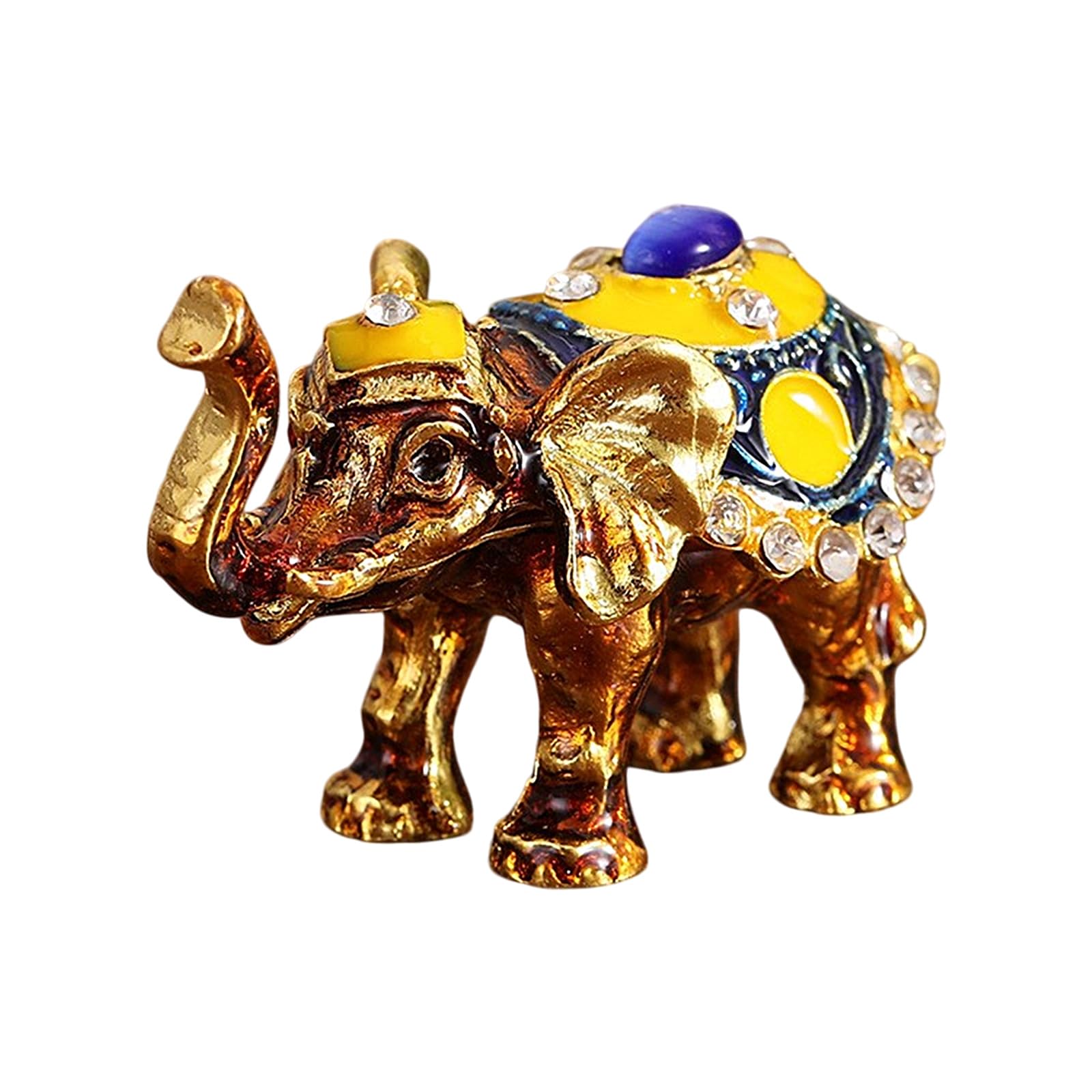 Piceioep Thai Styles Elephant Jewelry Storage Box for Organizing Earrings and Bracelets Elegant Necklace Storage Case