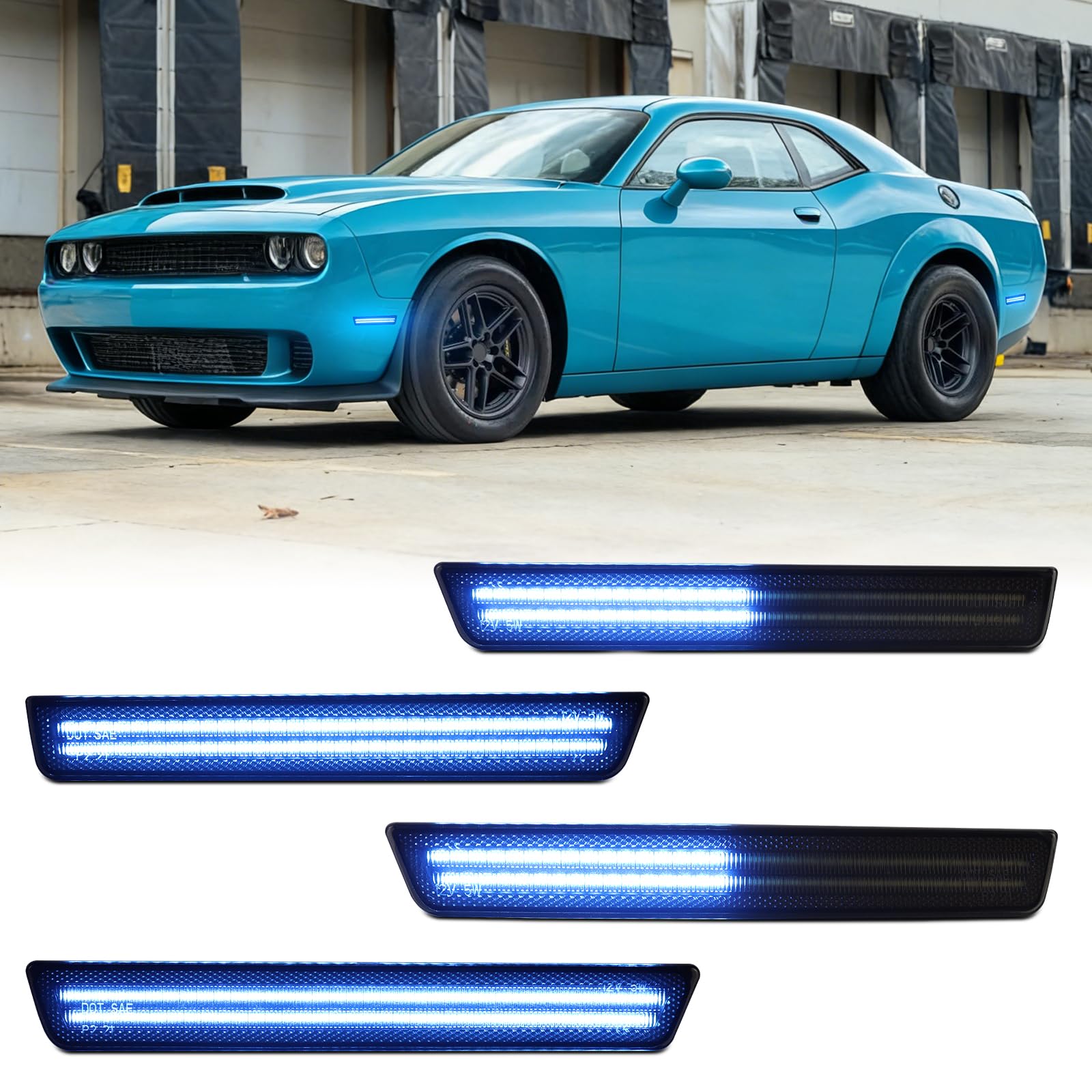 Amazon.com: FetonAuto Dynamic Sequential Blue LED Side Marker