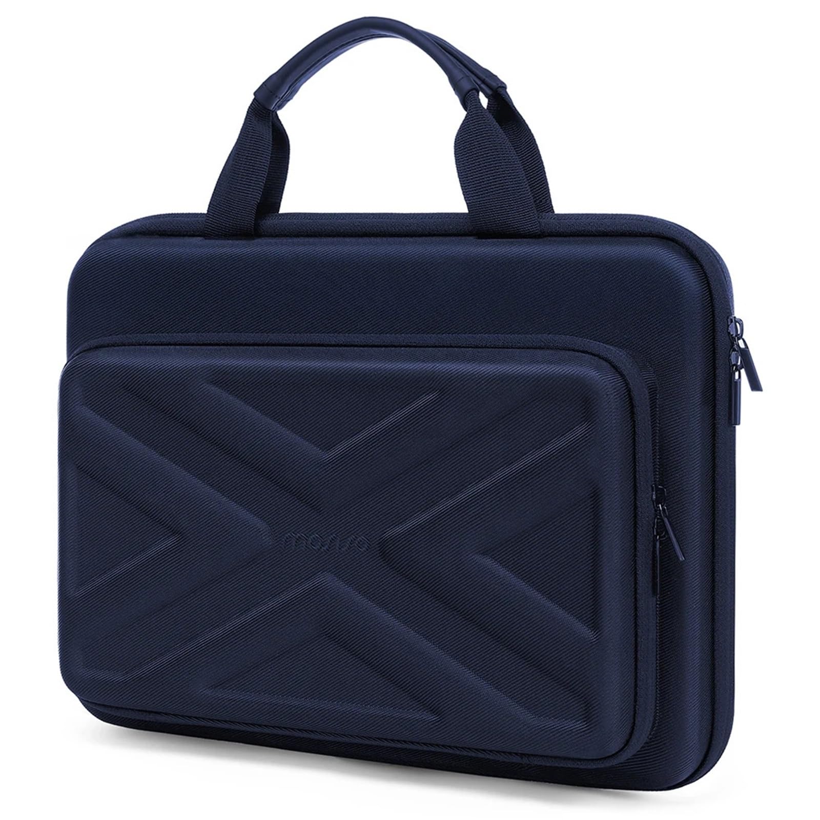 Funda rígida para portátil de 17.3 pulgadas maletín azul oscuro para hombre y mujer