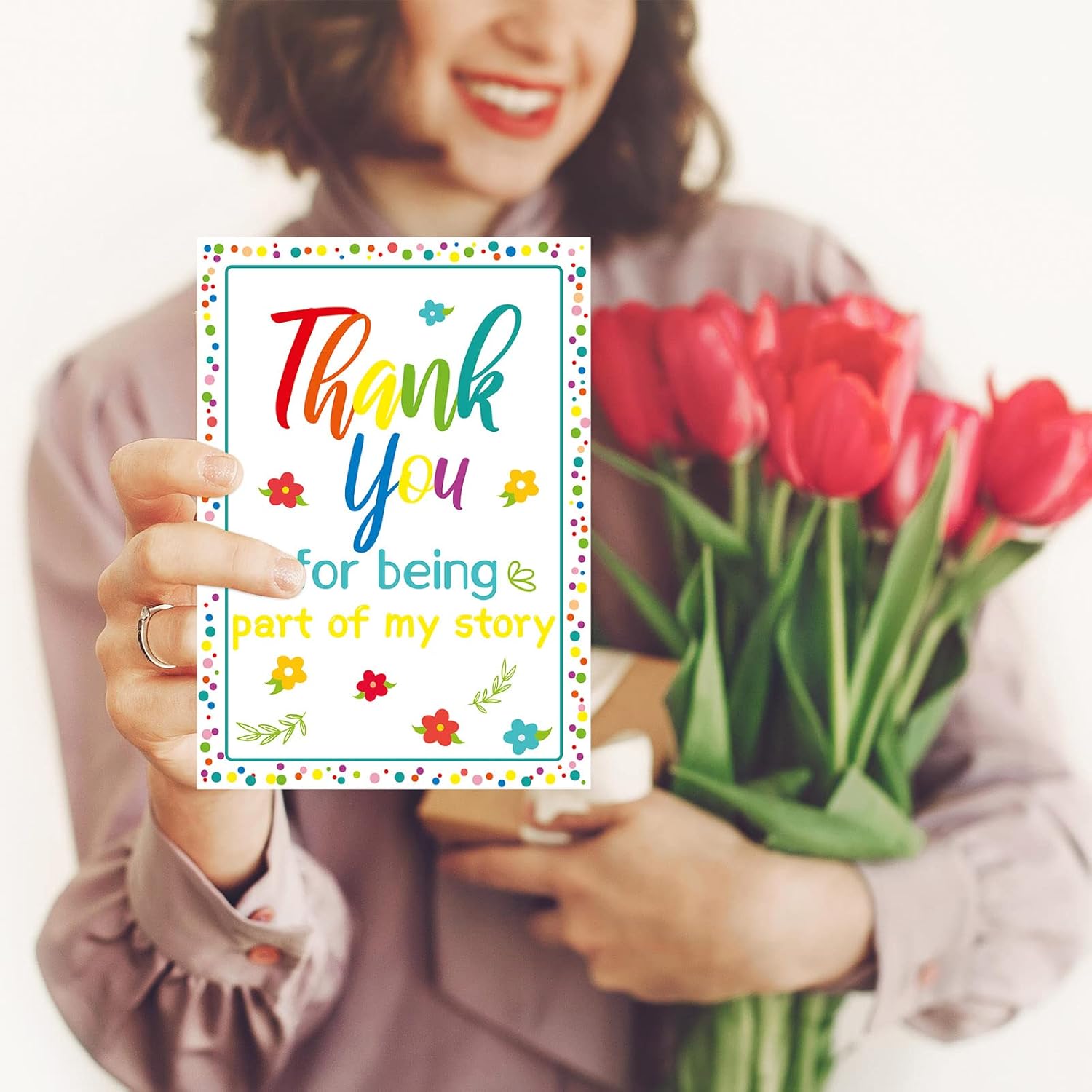 Fancy Land Thank You Teacher Cards Back to School Teacher Appreciation Card with Envelopes for Kids Students Toddlers Appreciation Gifts Supplies 12Pcs - Image 5